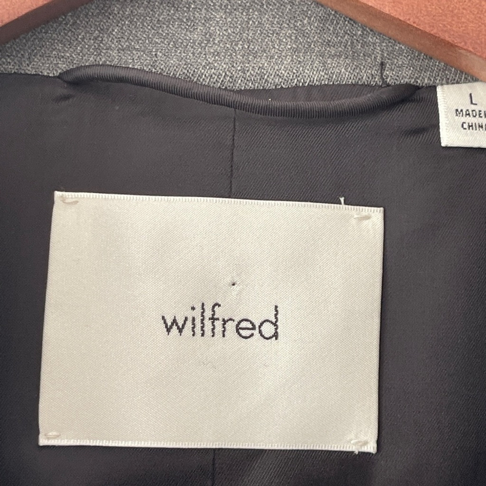 Aritzia Wilfred Francis Oversized Wool Blazer Grey Size L - Picture 9 of 12
